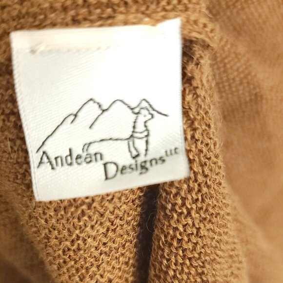 Andean Design Turtleneck Poncho Sweater Women's S/M? Multicolor 100% Baby Alpaca - Picture 3 of 7